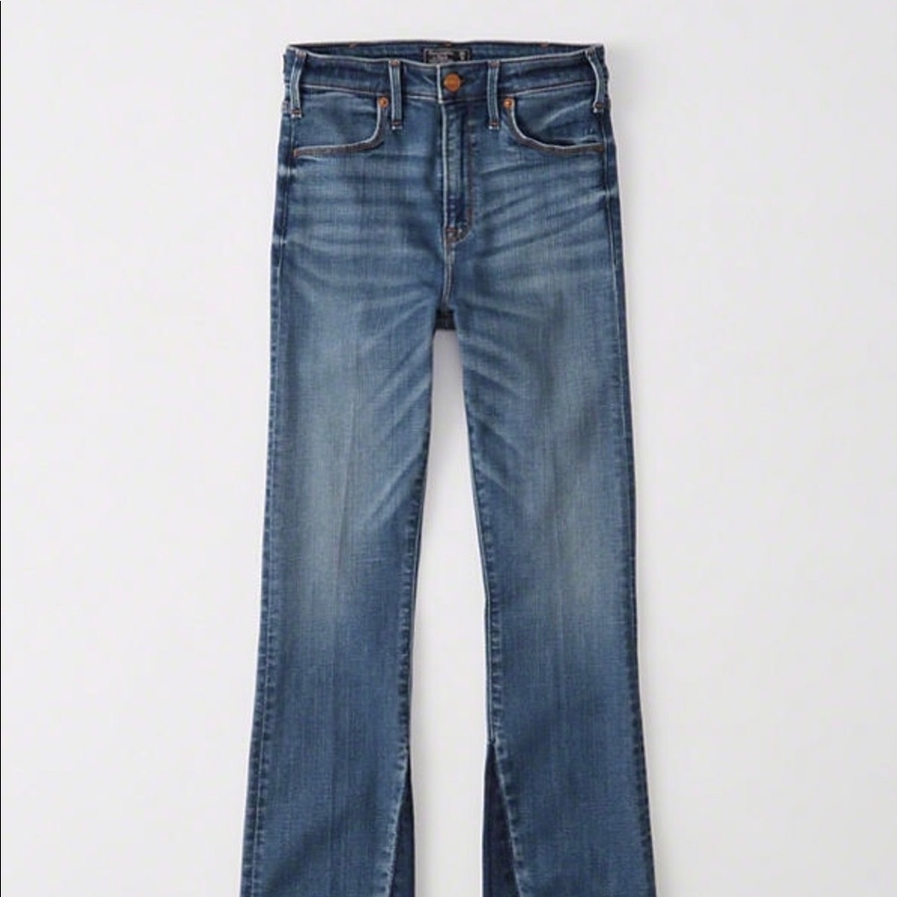 A&F High Rise Ankle Flare